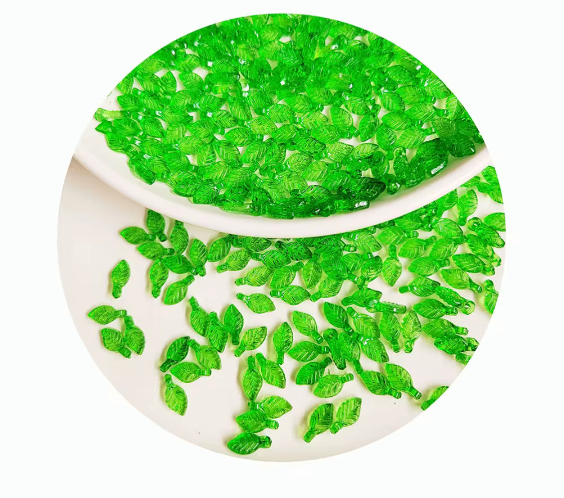 50g Green leafs Acrylic