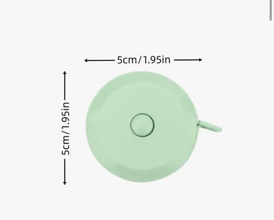 Retractable mini measuring tape