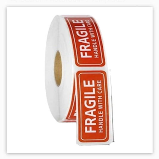 Stickers - 250 stickers FRAGILE