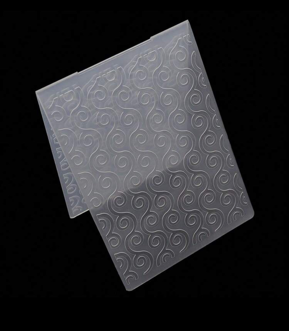 Embossing folder curls