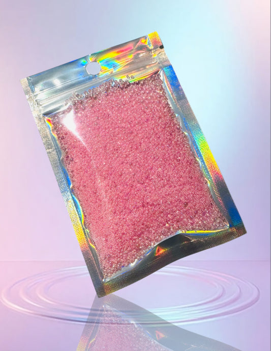 50g Caviar edition glass beads pink