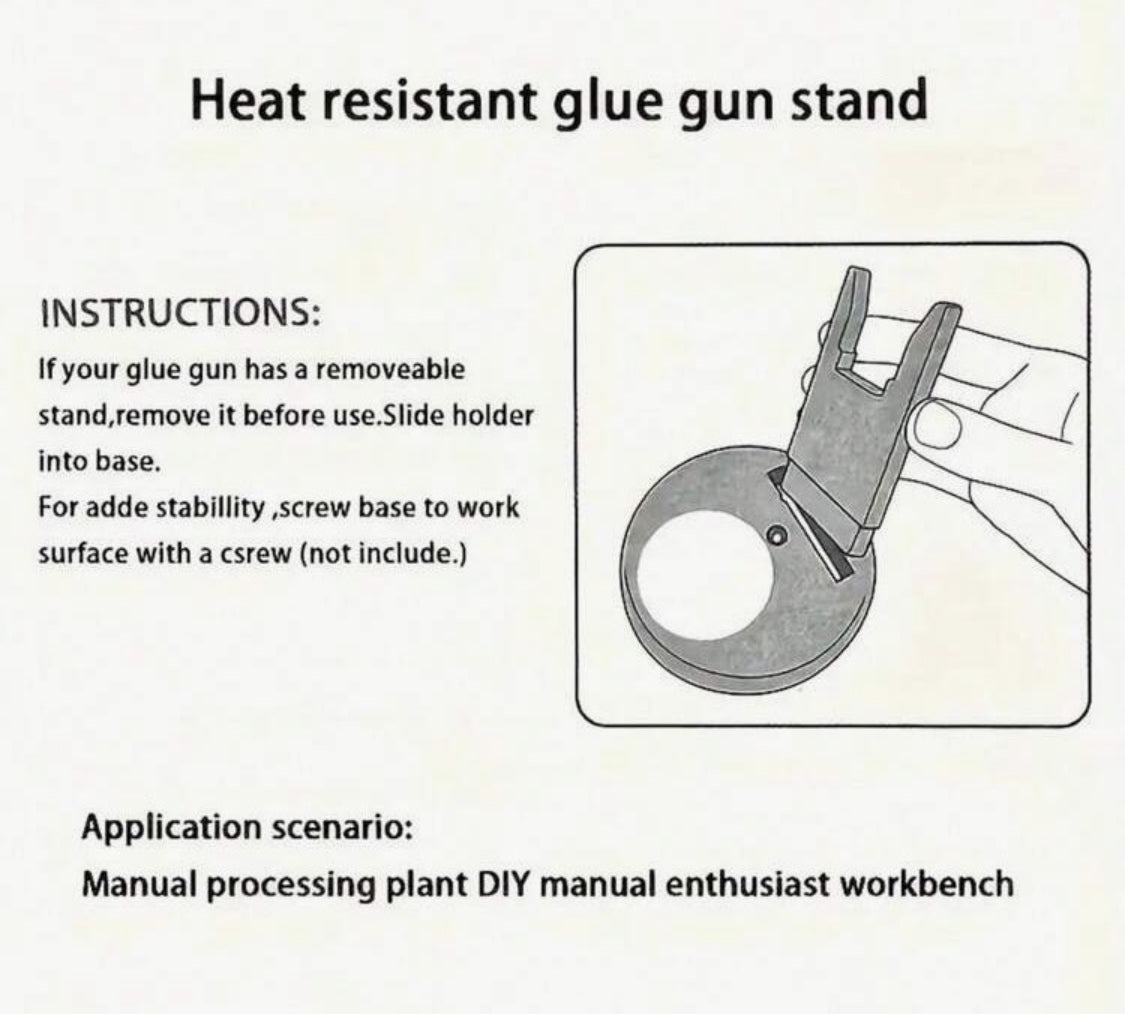 Generic hot glue holder