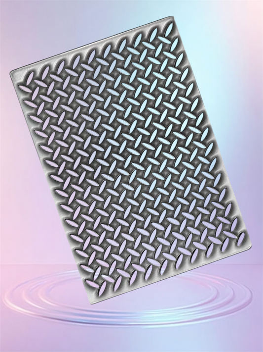 Racing pedal pattern embossing