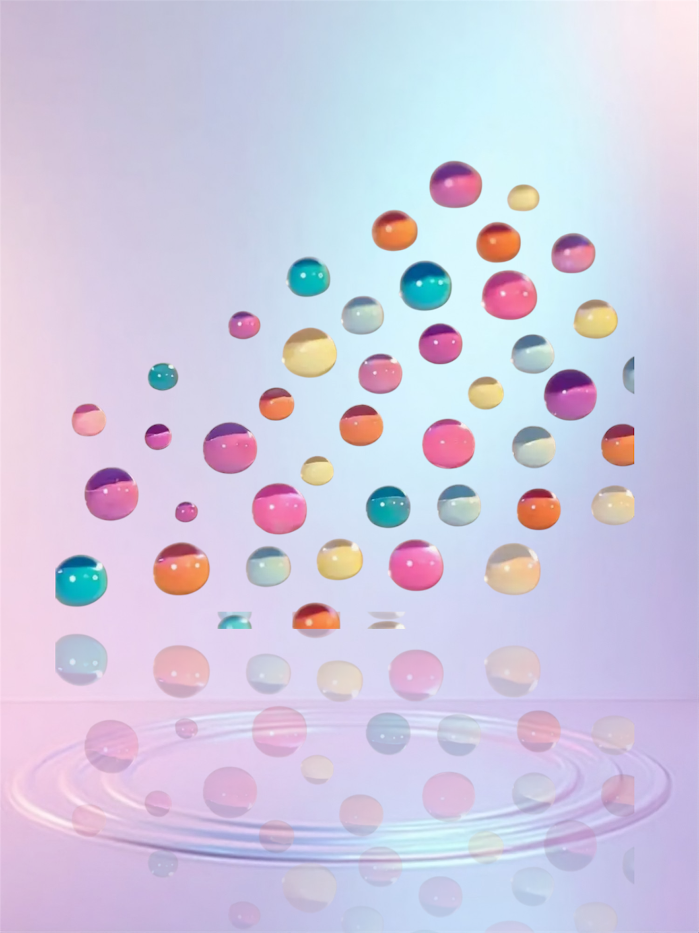 Colorfull Beads 300Clear rain drops beads