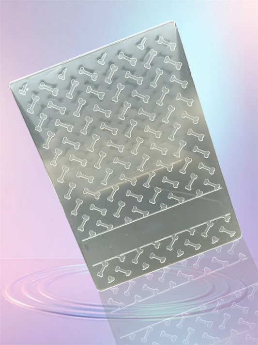 Bone & banner  Embossing folder