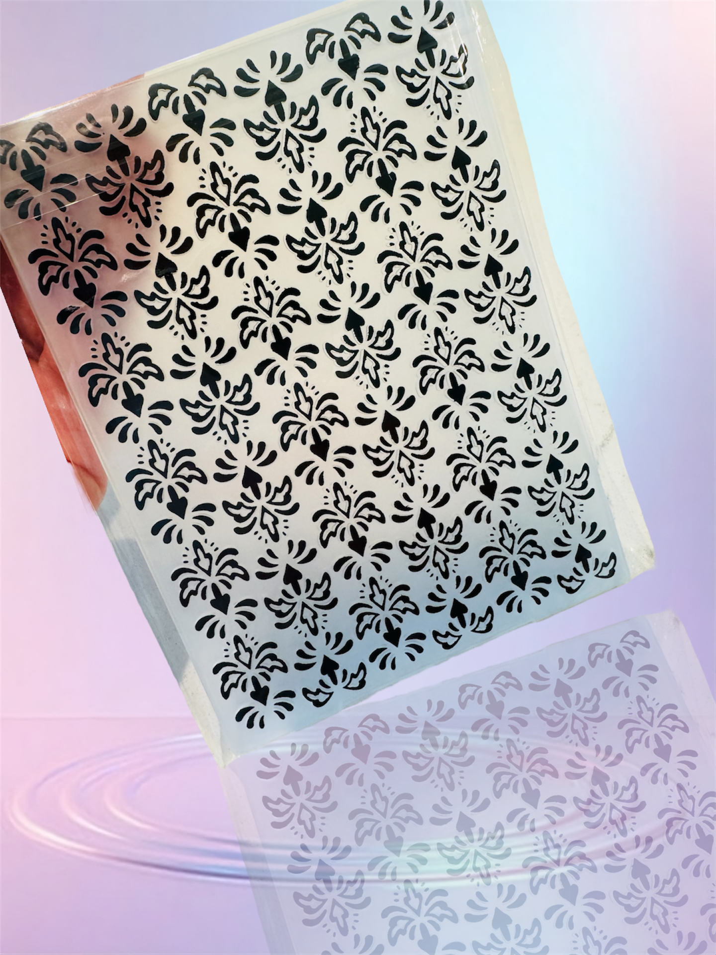 Folder design embossing