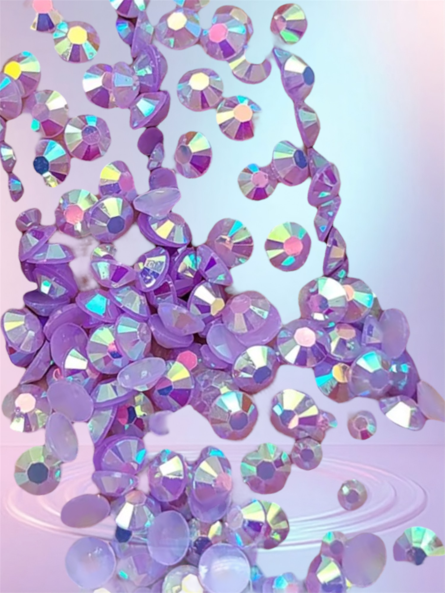 50g Gorgeous lavander holographic beads acrylic