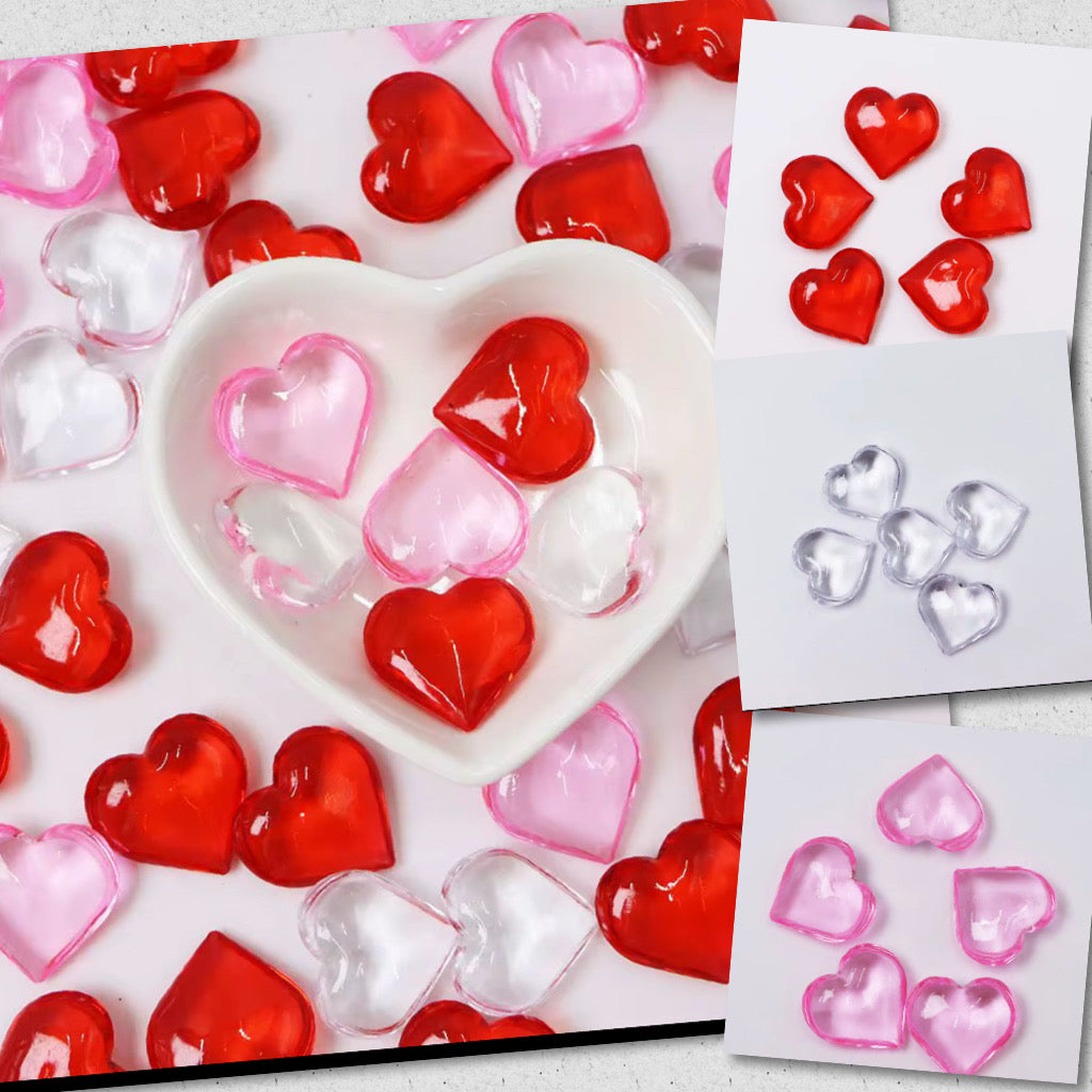 22MM 30 hearts LARGE- variety