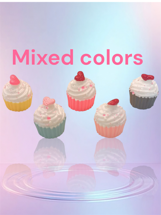 10 mixed color cupcakes resin