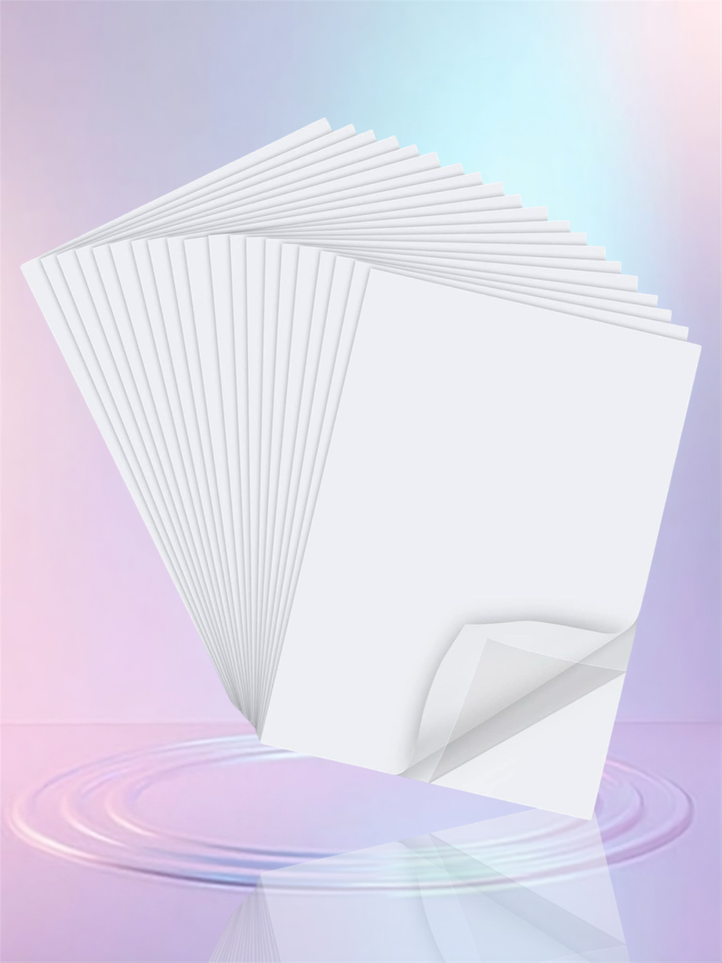 10 sheets 8.3x11.5 Inch Clear Double Sided Adhesive Tape Sheets