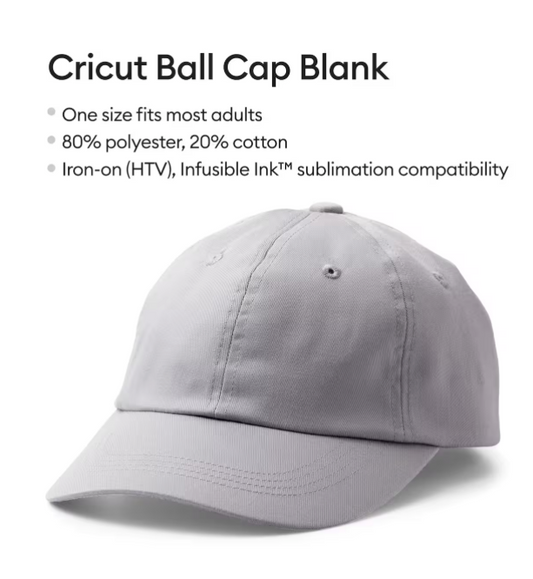 CLEARANCE Cricut 1 Gray Ball Cap