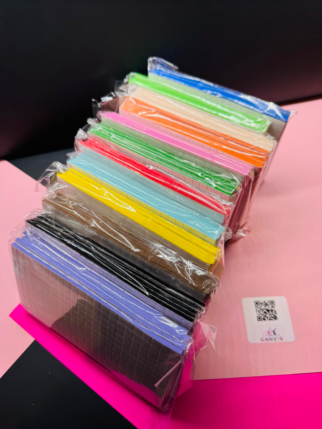 Squared mini foam tape sheets 