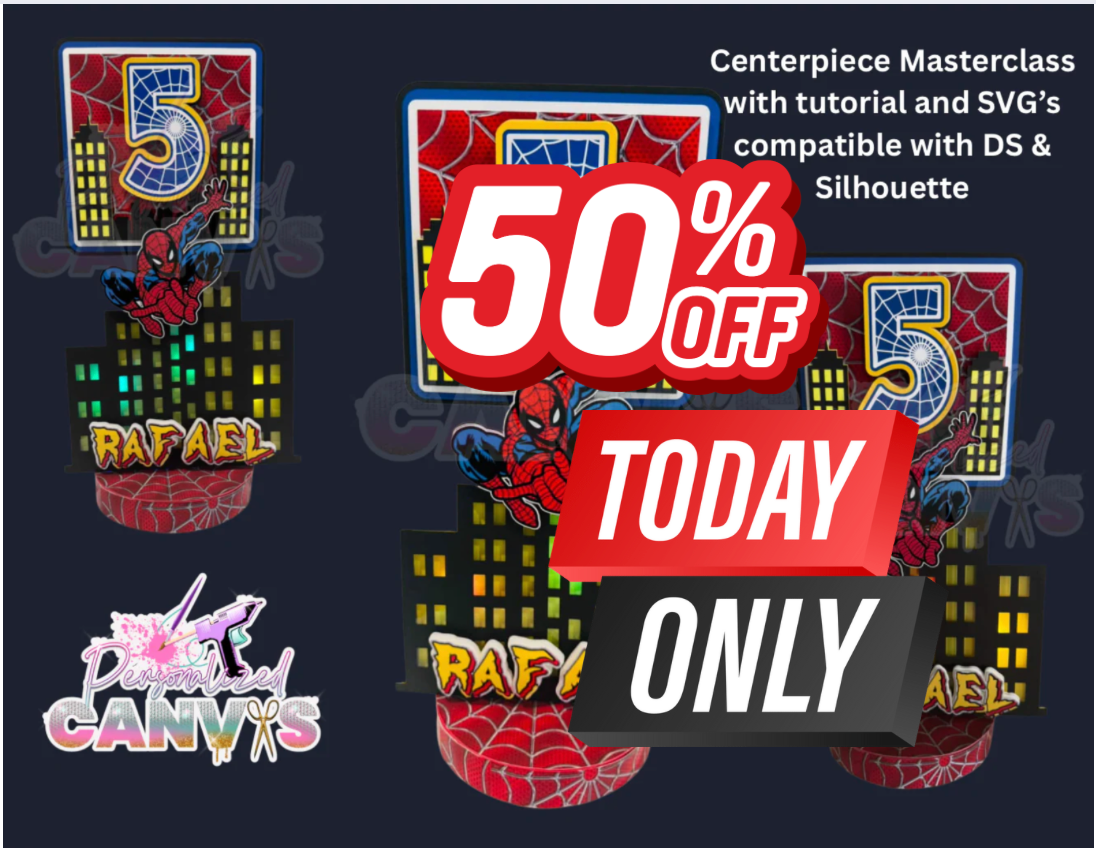 * Add to cart to see discount Masterclass Centerpiece Cricut or Silhouette compatible READ description