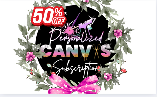 1 Sale 50% in cart Canvas Monthly Crafting Subscription - Personalized Canvas