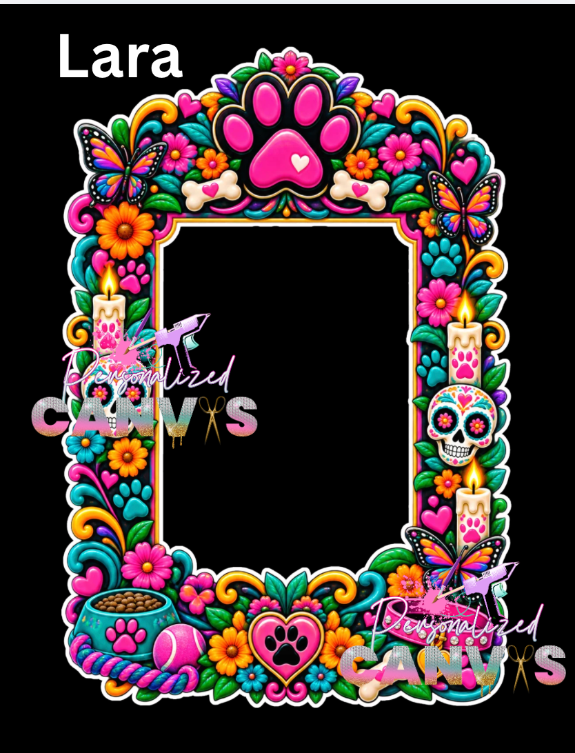 *  DIa de Muertos Glass  Candles