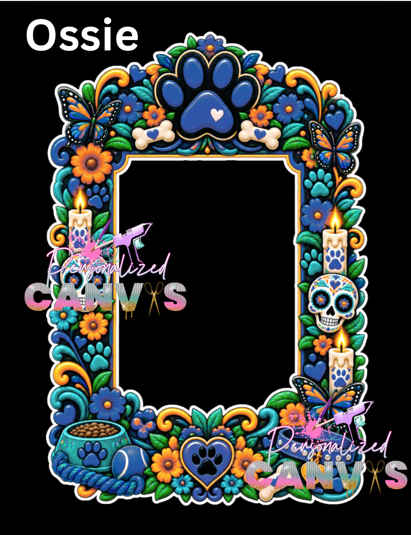 *  DIa de Muertos Glass  Candles