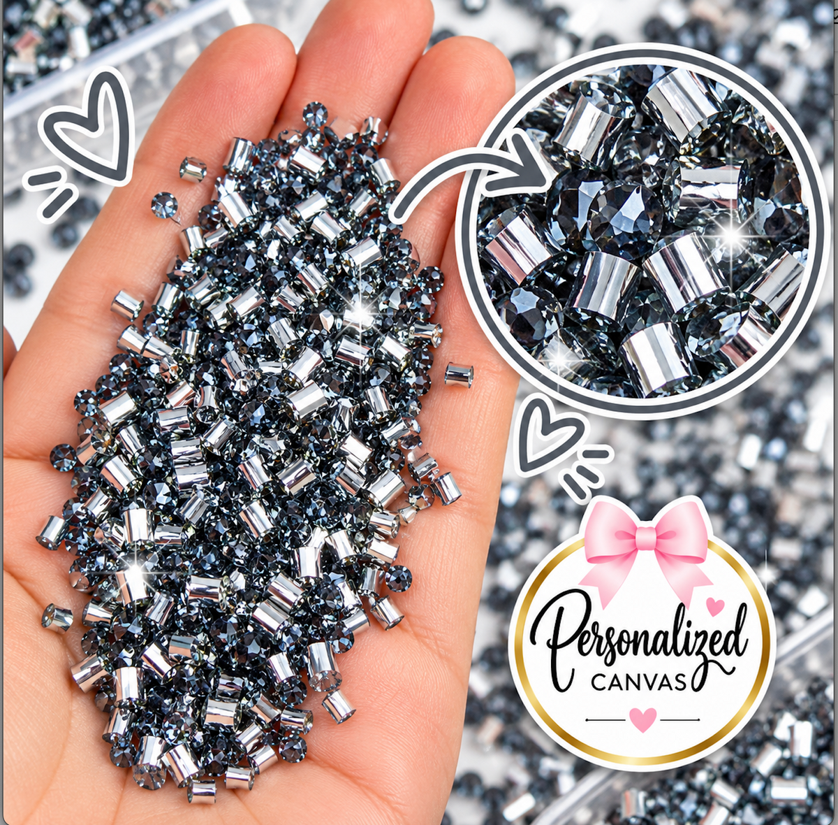 25g bag Metal gray sparks